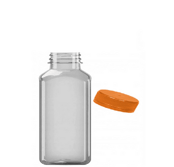 Butelka PET 300ml kwadratowa nakręt POMARAŃ 162szt