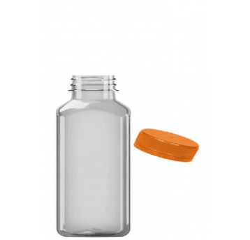 Butelka PET 300ml kwadratowa nakręt POMARAŃ 175szt