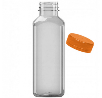 Butelka PET 500ml kwadratowa z nakrętką 105szt