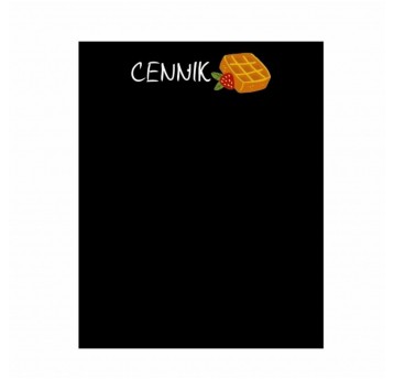 Cennik kredowy na gofry 49,5x39,5cm