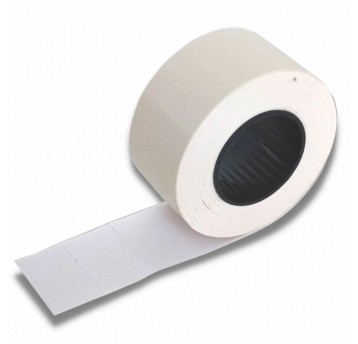 Ceny do metkownic Prosta 26x16 BIAŁA 5szt 2-rzęd