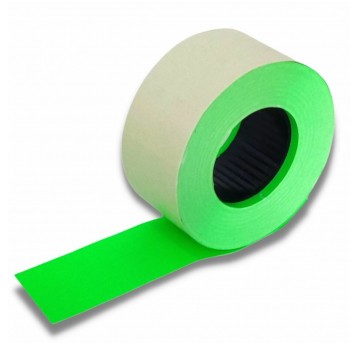 Ceny do metkownic Prosta 26x16 ZIELONA 5szt 2-rzęd