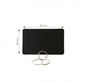 Ceny kredowe do szpilek 55x90mm CZARNE 10szt