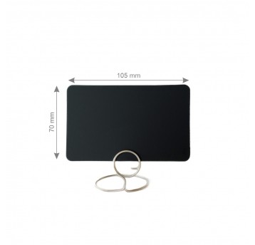 Ceny kredowe do szpilek 70x105mm CZARNE 10szt