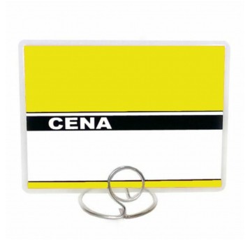 Ceny laminowane do szpilek 80X111mm 50szt ŻÓŁTE