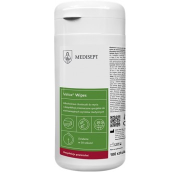 Chusteczki alkoholowe VELOX DUO WIPES - tuba