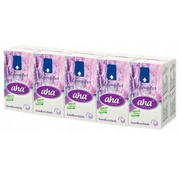 Chusteczki paczki 3W 10x10szt AHA LAWENDA /24