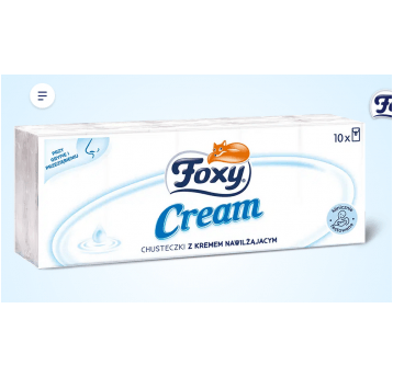 Chusteczki paczki 4W 10x10szt FOXY CREAM