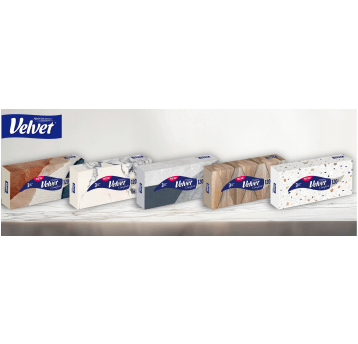Chusteczki pudełko 3W 120szt VELVET COMFORT /32