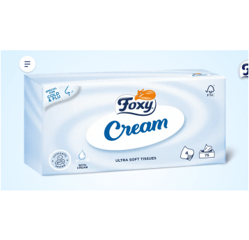Chusteczki pudełko 4W 76szt FOXY CREAM