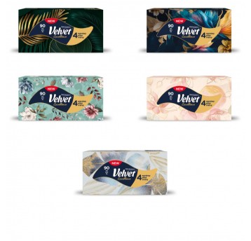 Chusteczki pudełko 4W 90szt VELVET EXCELLENCE /18