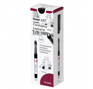 Cienkopis Kapilarny TOMA Czarny TO-347 0,5mm
