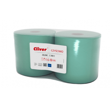 Czyściwo CLIVER C300/1 1W 300m ZIELONE 2rol