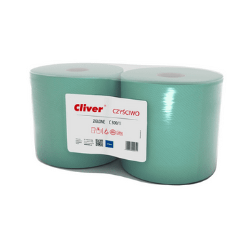 Czyściwo CLIVER C300/1 1W 300m ZIELONE 2rol
