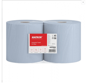 Czyściwo papier KATRIN XL NIEBIESKIE 1W 360m 2rol