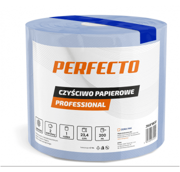 Czyściwo papierowe niebieski PERFECTO 2W 200m 1rol