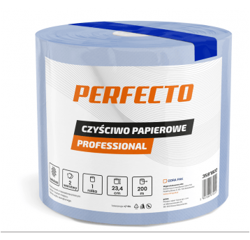 Czyściwo papierowe niebieski PERFECTO 2W 200m 1rol