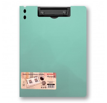 Deska klip MORANDI A4 z klipem nieb-zielon ZAMYKAN