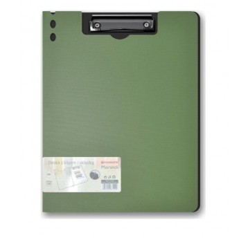 Deska klip MORANDI A4 zielona ZAMYKANA