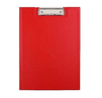 Deska z klipem A4 Czerwona ZAMYKANA