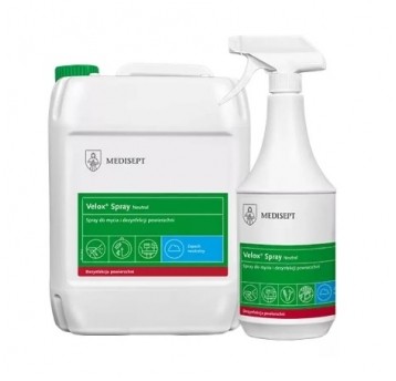 Dezynfekcja powierzchni i narzędzi VELOX SPRAY 5L