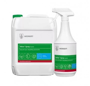Dezynfekcja powierzchni i narzędzi VELOX SPRAY 5L