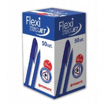 Długopis FLEXI TRIO 1mm NIEBIESKI /50