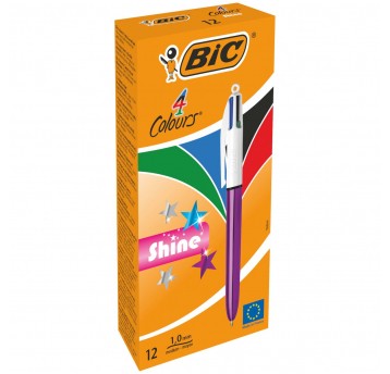 Długopis wielokolorowy 4 Colours Shine Purp