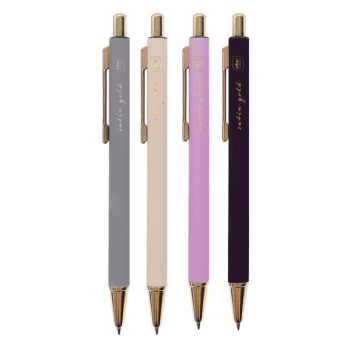 Długopis żelowy Interdruk Satin Gold 0,7mm niebies