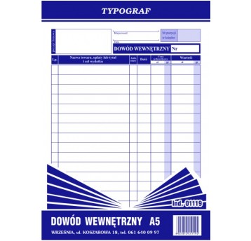 Dowód wewnętrzny A5 1szt /5