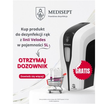 Dozownik auto 1L biało-czar PROMOCJA 1zł medisept