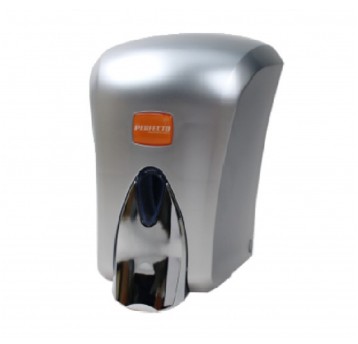 Dozownik PERFECTO SREBRNY na mydło 1L z tankiem