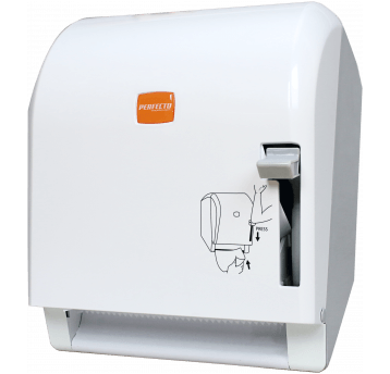 Dozownik ręcznik PERFECTO pół automatyczny BIAŁY