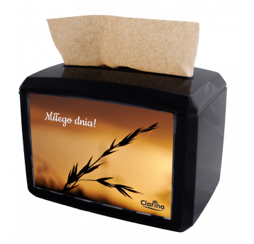 Dyspenser CLARINA MAXI 16x20cm CZARNY Grafika