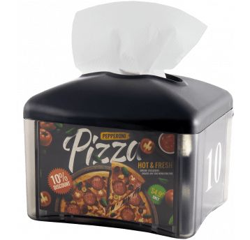 Dyspenser CLARINA MIDI 12,5x20cm CZARNY Grafika