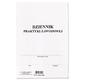 Dziennik praktyki zawodowej A5 1szt /5 WTSTAWKA