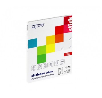 Etykieta samoprzylepna 105x41 Grand A4 '14' 100szt