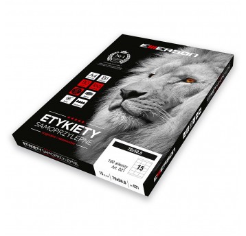 Etykieta samoprzylepna 70x50,8 Emerson '15' 100szt