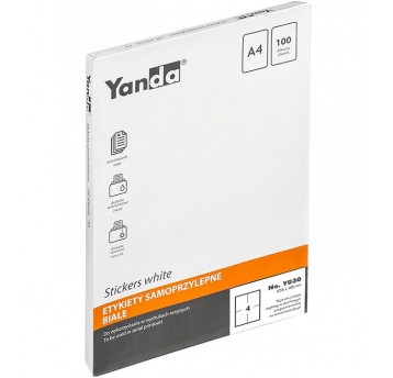Etykieta samoprzylepna YANDA 105x148mm '4' 100szt