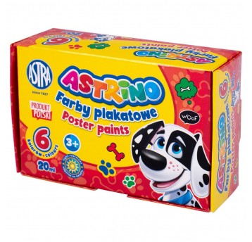 Farby plakatowe ASTRA Astrino 6 kolorów