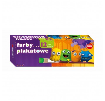 Farby plakatowe Mona 12 kol 20ml