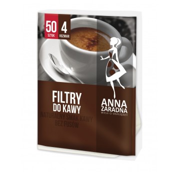 Filtry do kawy Anna Zaradna rozmiar 4 50szt /28