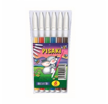 Flamastry KAMET 6 kolorów