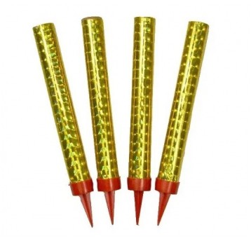 Fontanna tortowa 12cm złota 4szt /160