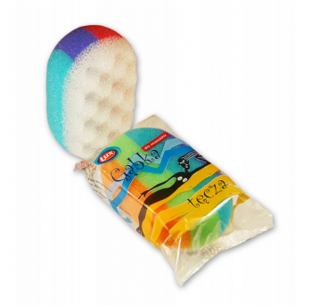 Gąbka do masażu owalna TĘCZA