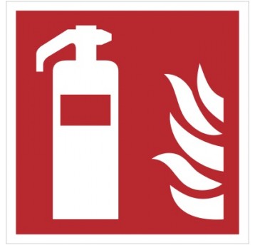 Gaśnica Tabliczka 150x150 płyta fotoluminescencyjn