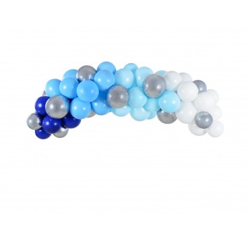 GIRLANDA BALONOWA NIEBIESKA 200CM '60'