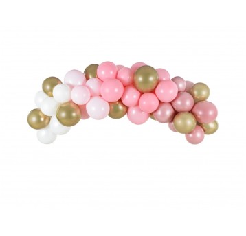 GIRLANDA BALONOWA RÓŻOWA 200CM '60'