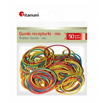 Gumki recepturki 50g mix TITANUM