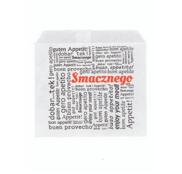 Hamburger PE biały 17,5x17cm SMACZNEGO 200szt /10